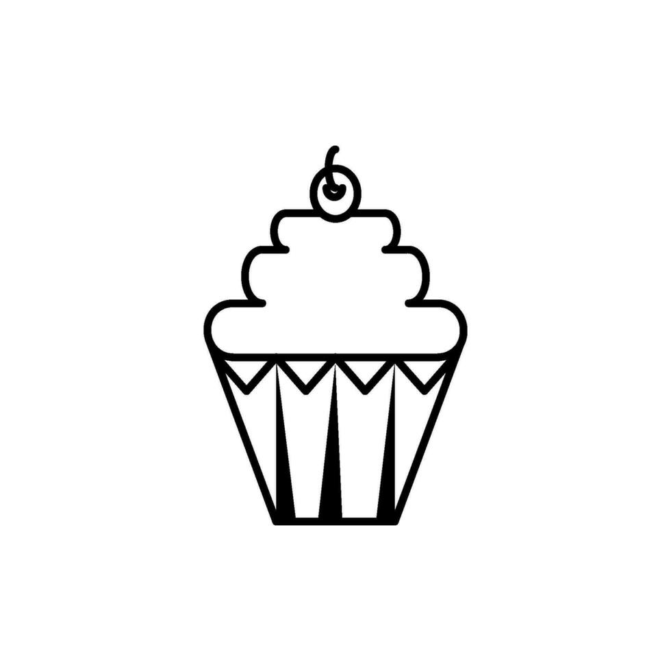 cupcake icon design vector