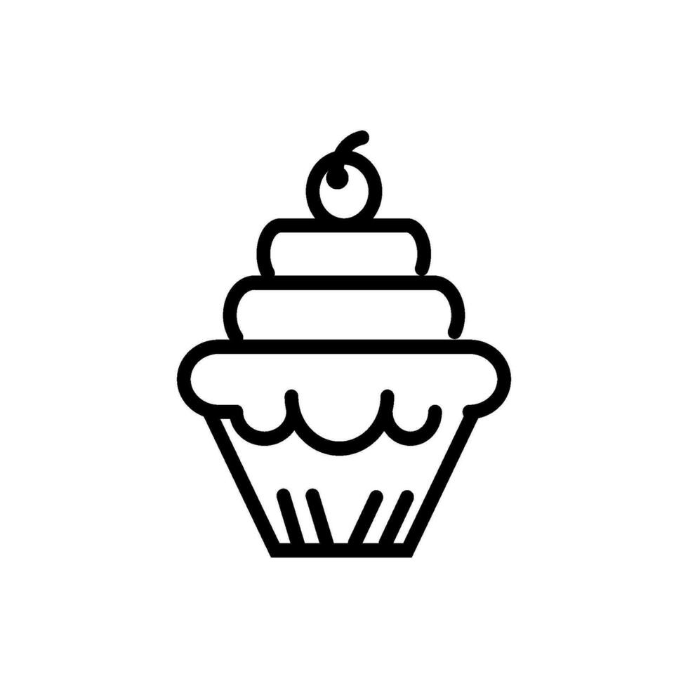 cupcake icon design vector