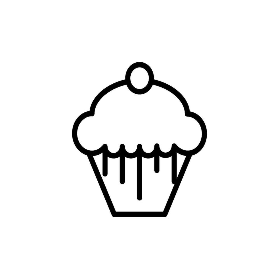 cupcake icon design vector