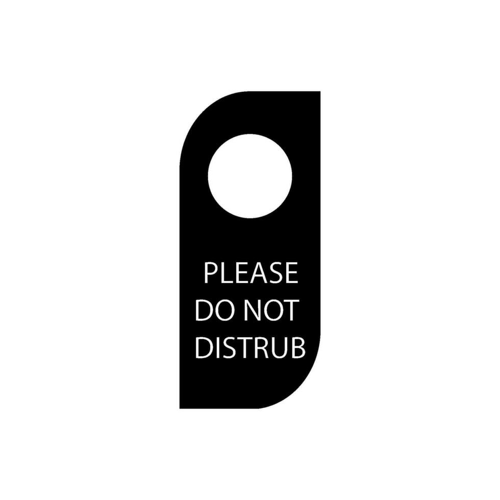 do not distrub icon design vector