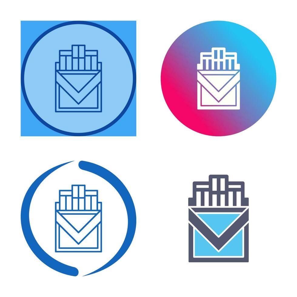 Cigarette Pack Vector Icon