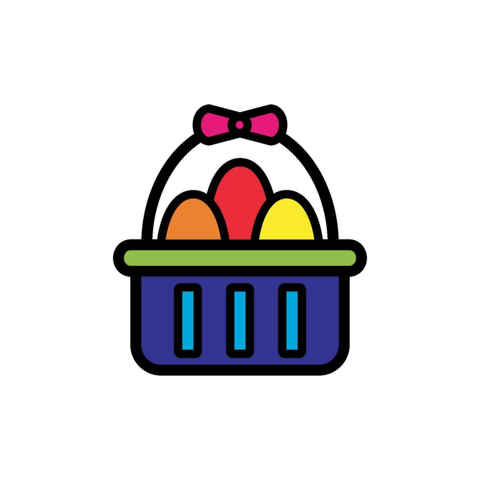 Pascua de Resurrección día huevos icono diseño vector