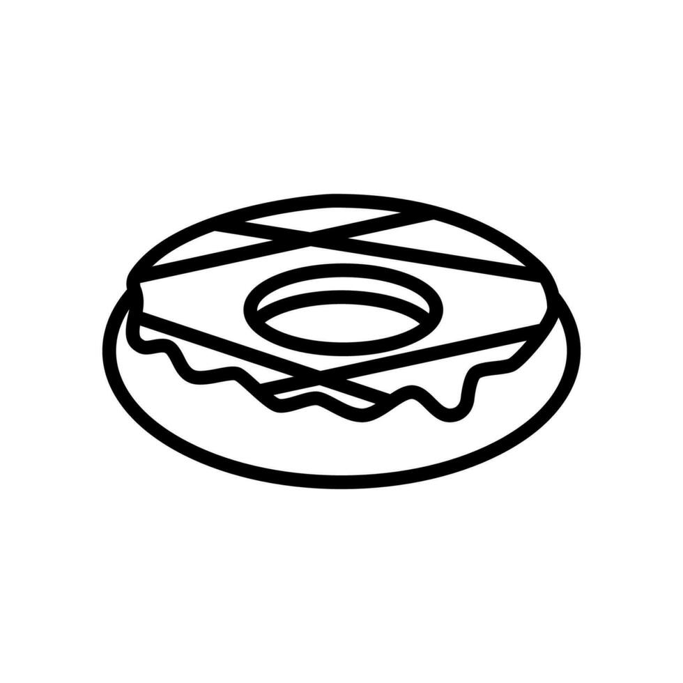 rosquilla icono diseño vector