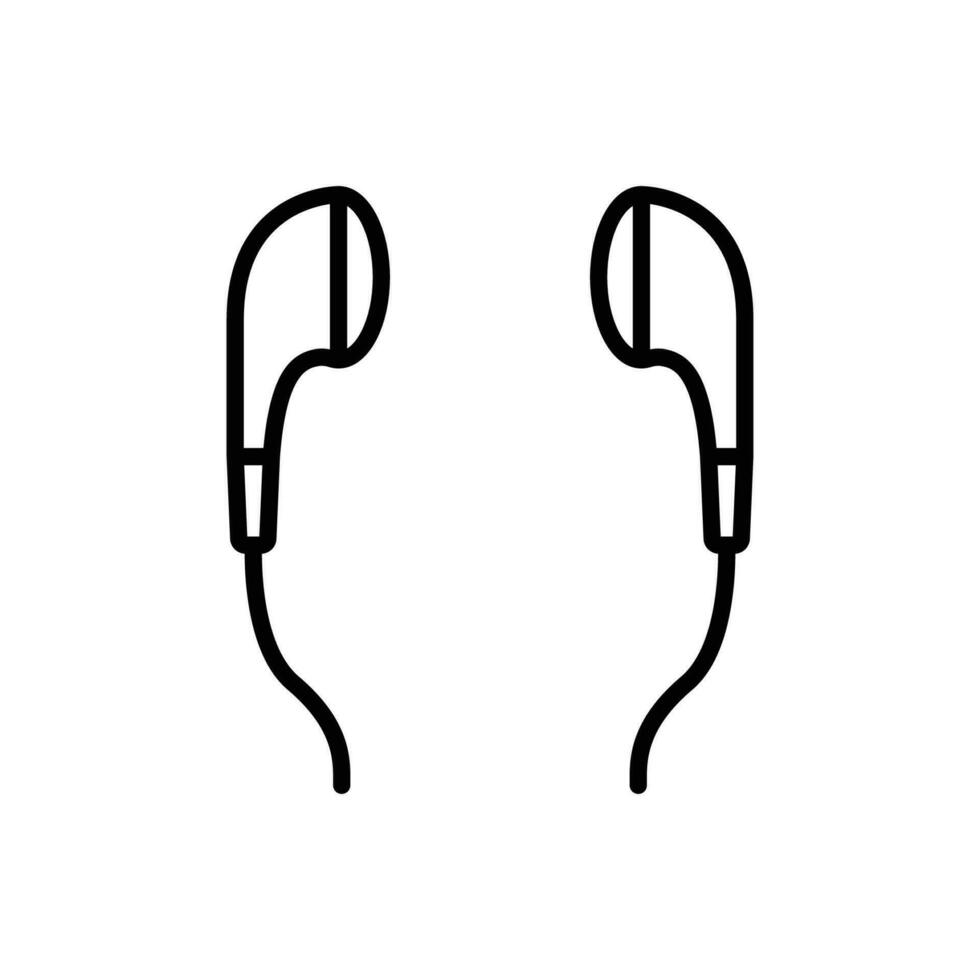 auriculares icono diseño vector