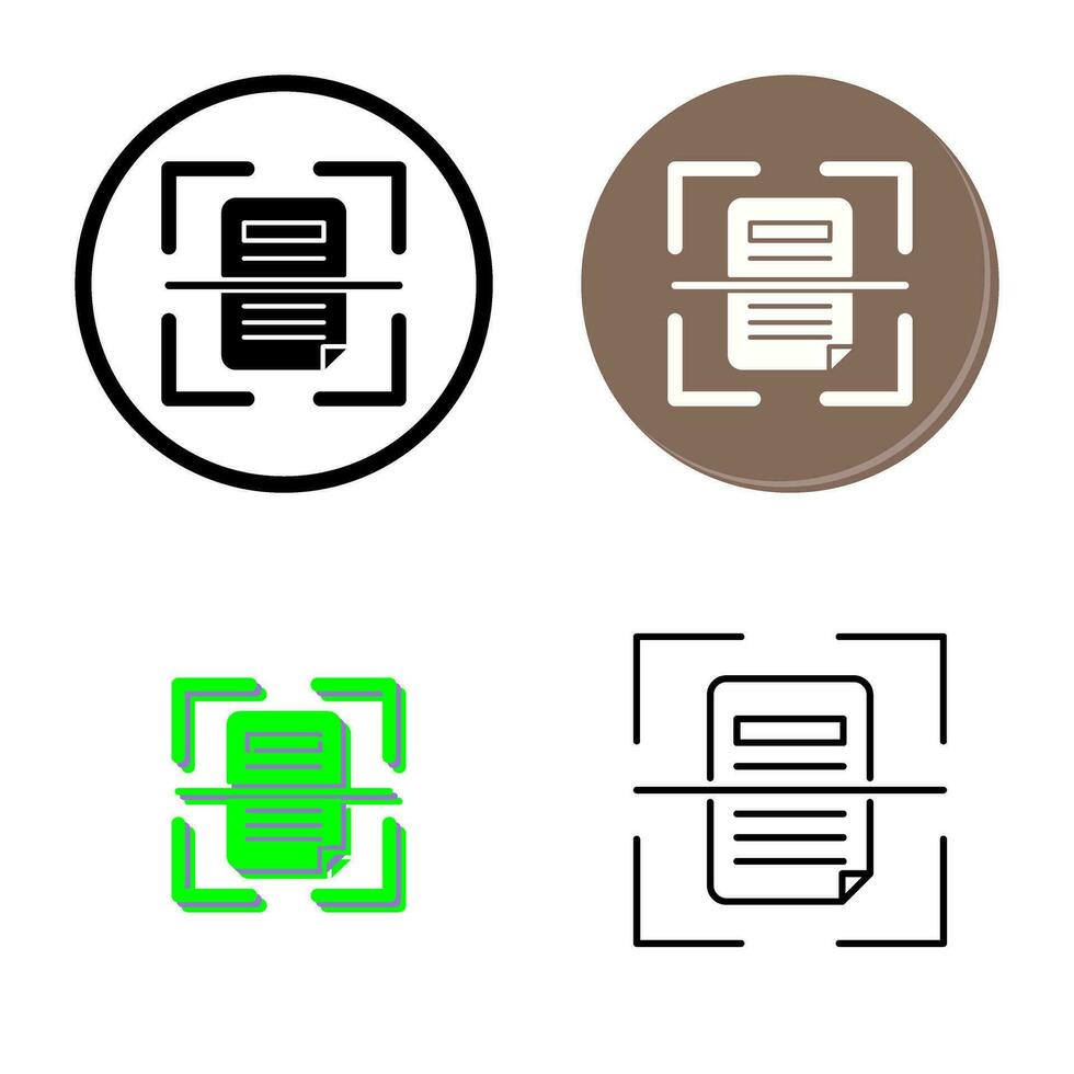 Scan Vector Icon