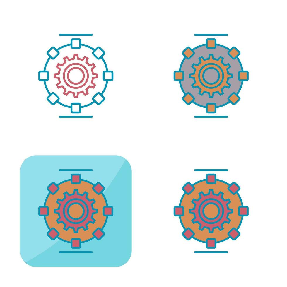 Automated Process Vector Icon