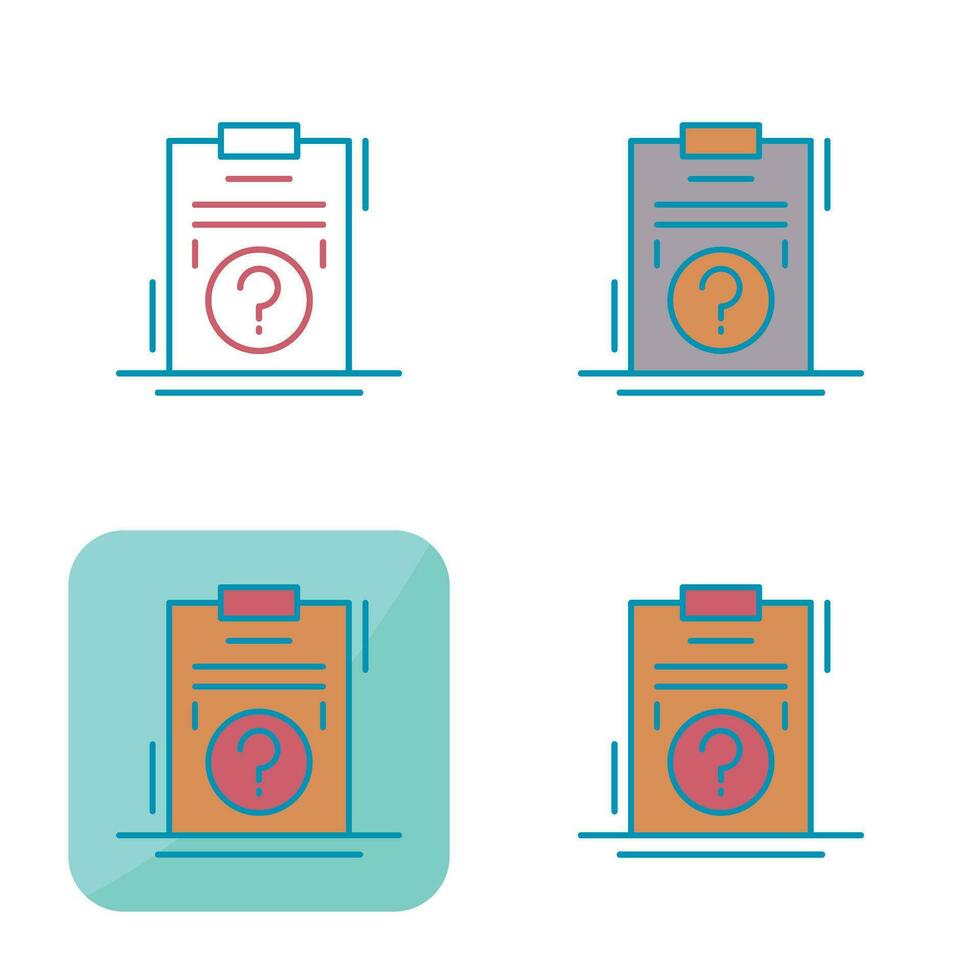 icono de vector de pregunta