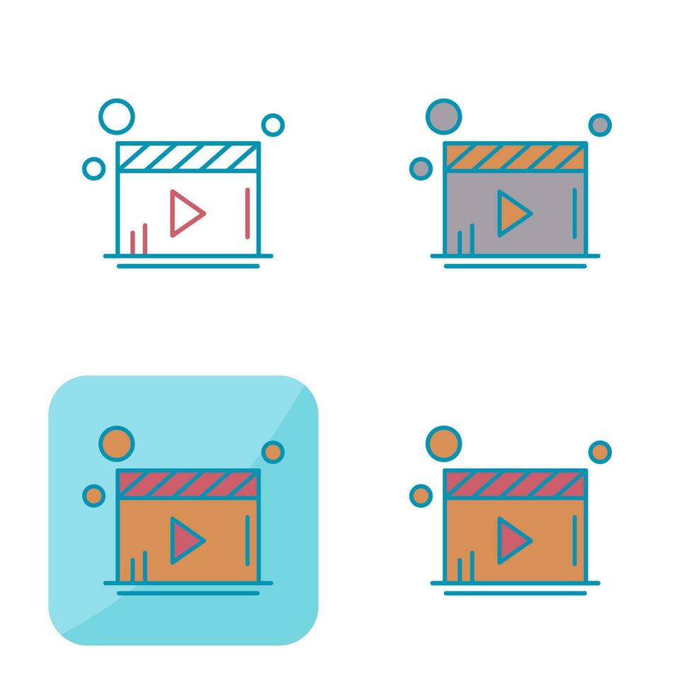 Video Player Vector Icon