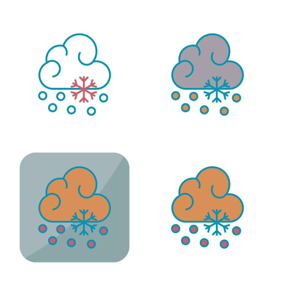 Snow Fall Vector Icon