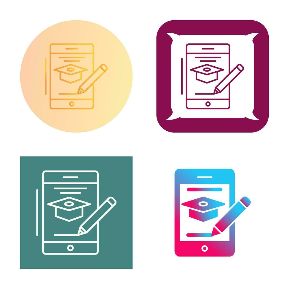 Online Course Vector Icon