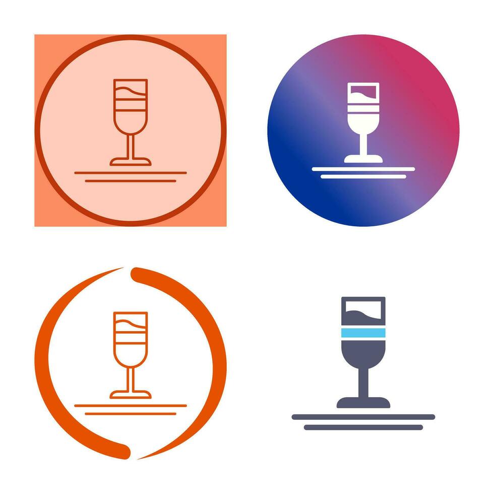 Rainbow Drink Vector Icon