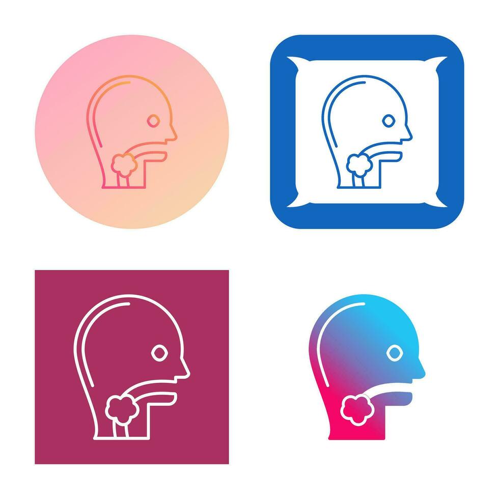 Throat Cancer Vector Icon