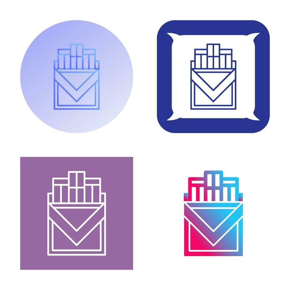 Cigarette Pack Vector Icon