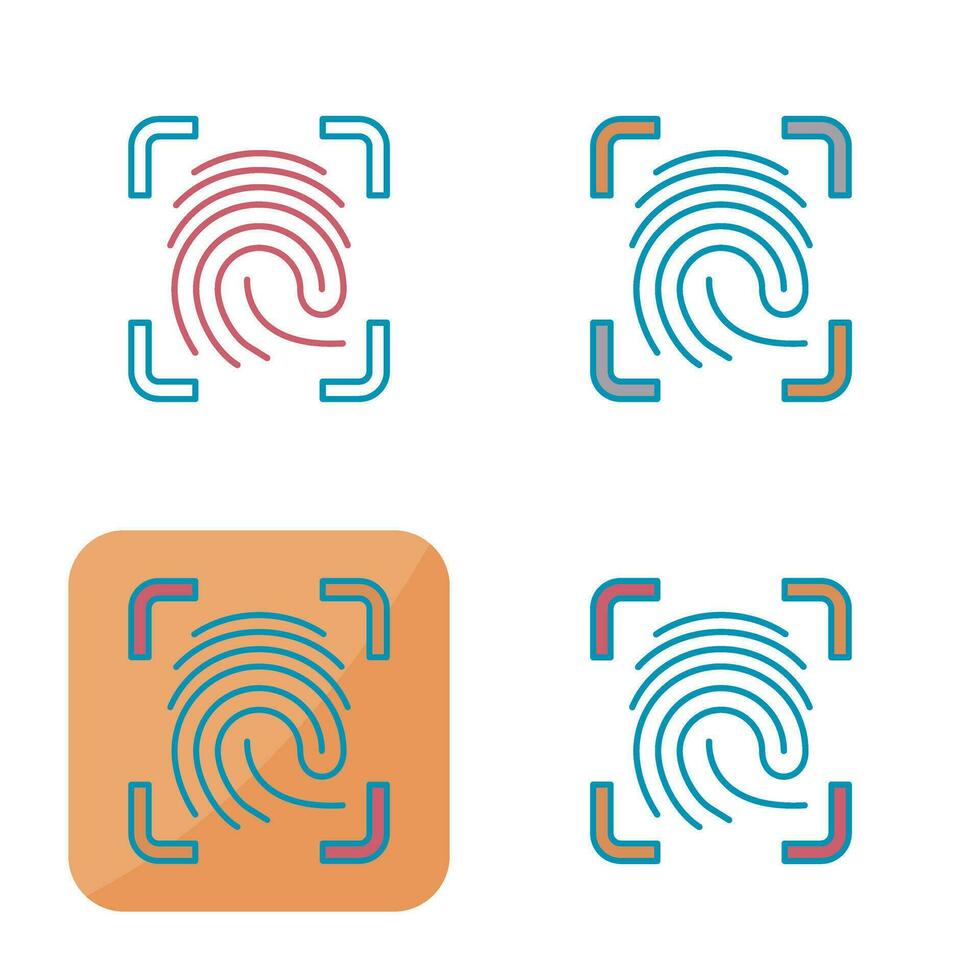 Finger Print Vector Icon