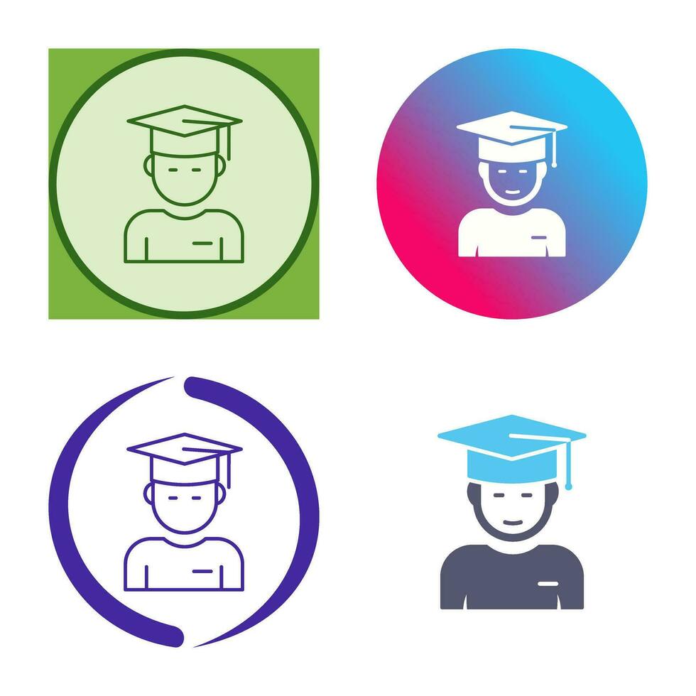 Graduate Student Vector Icon