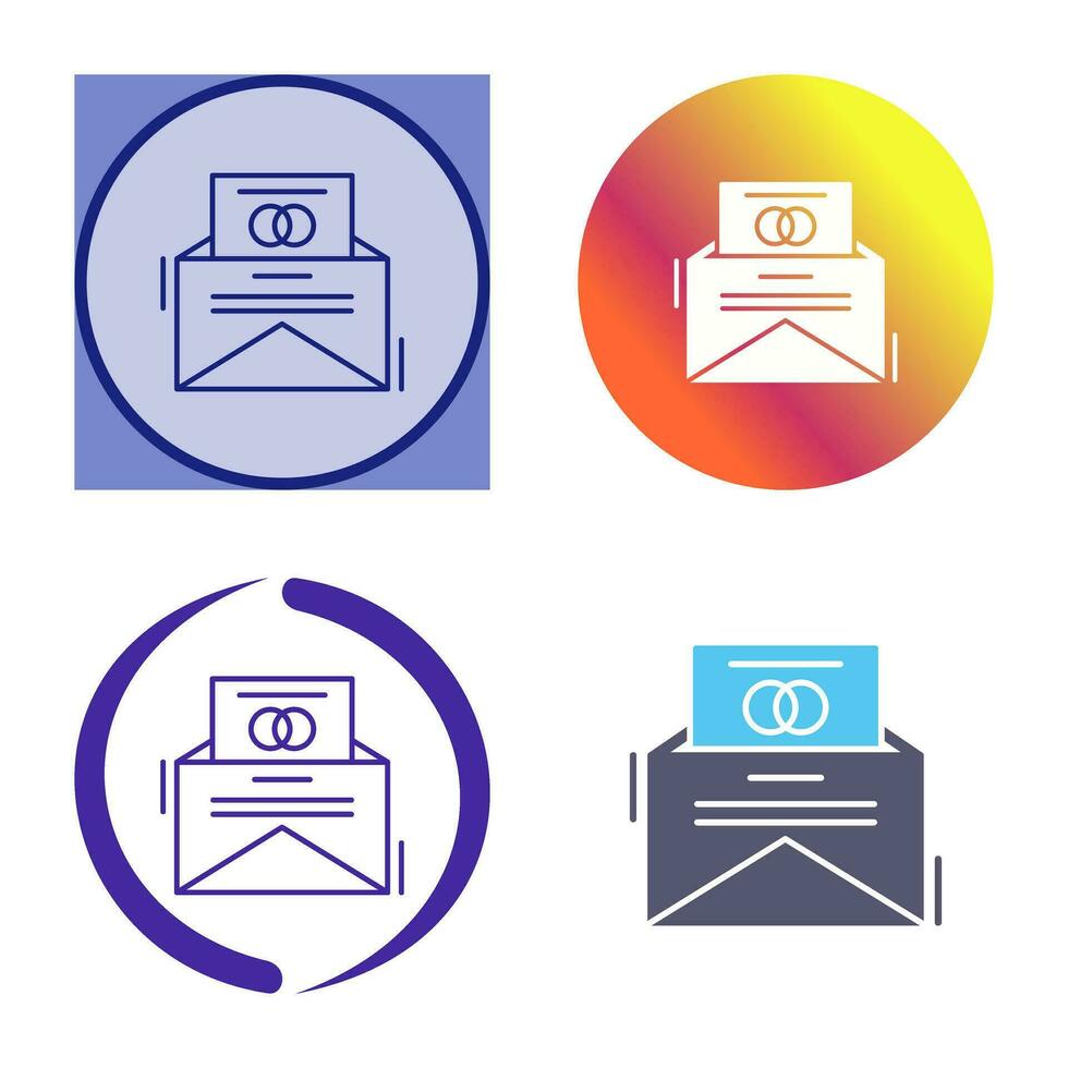 Invitation Card Vector Icon