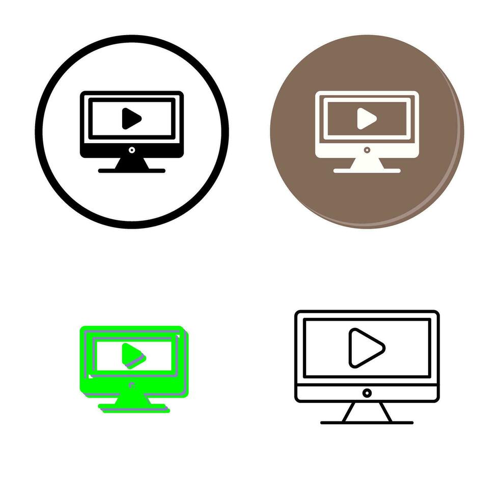 Video Lesson Vector Icon