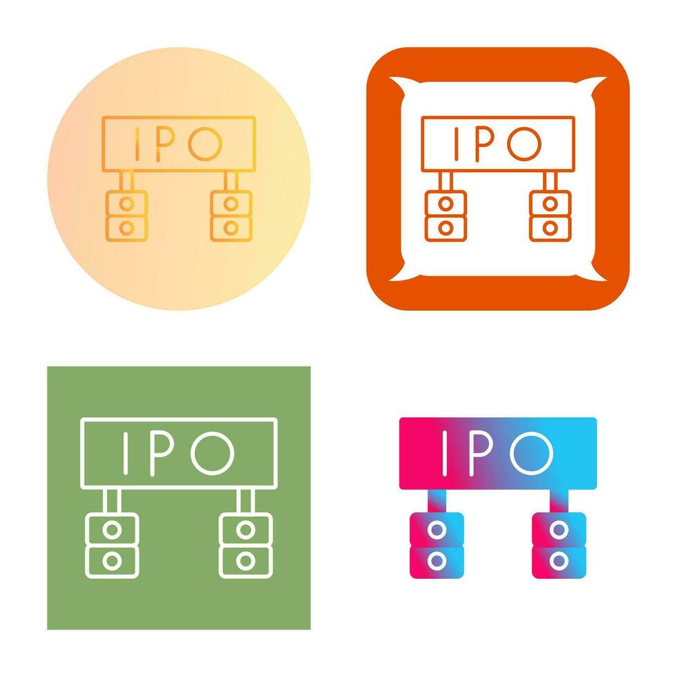 icono de vector de ipo