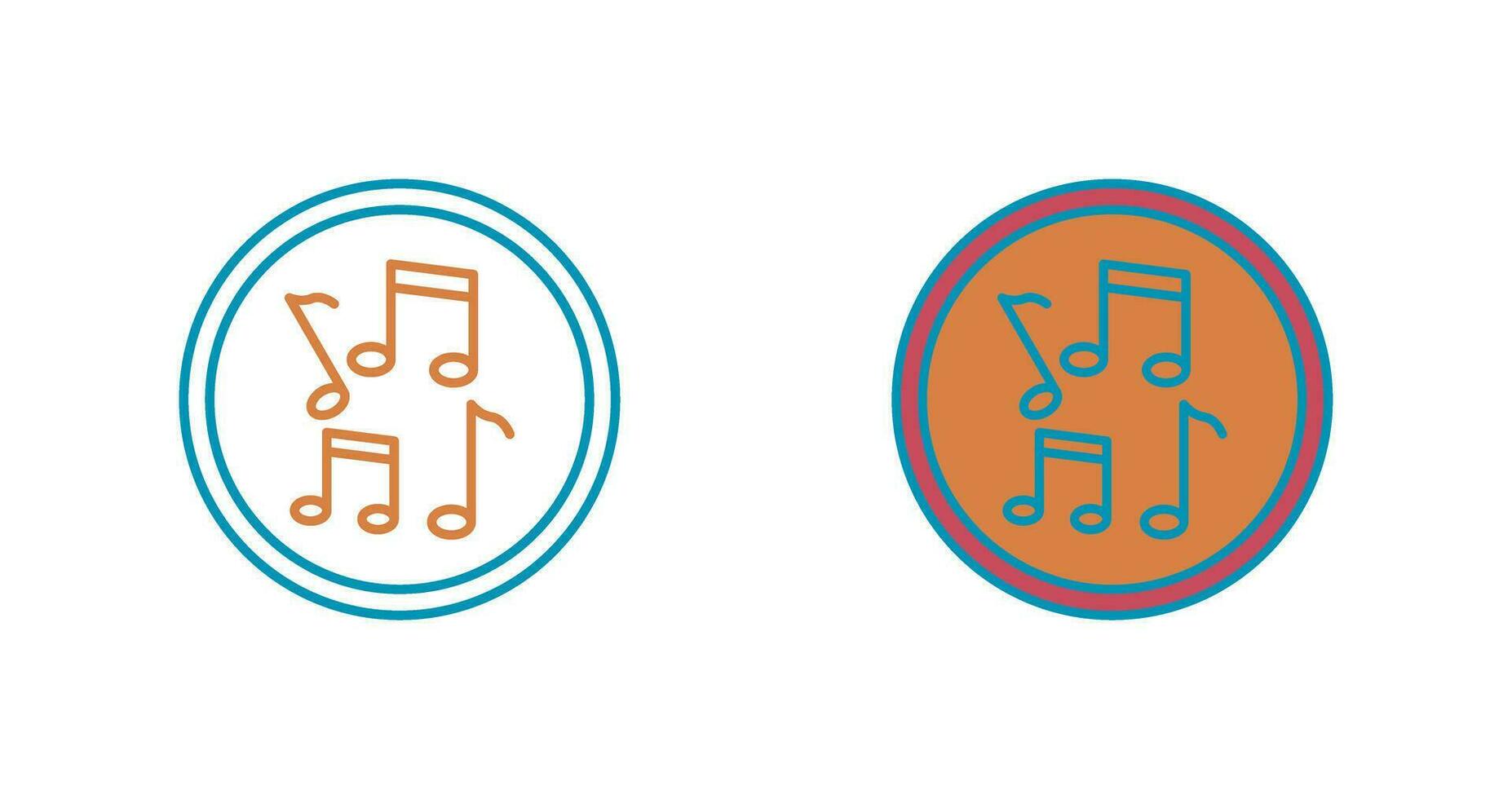 Musical Notes Vector Icon