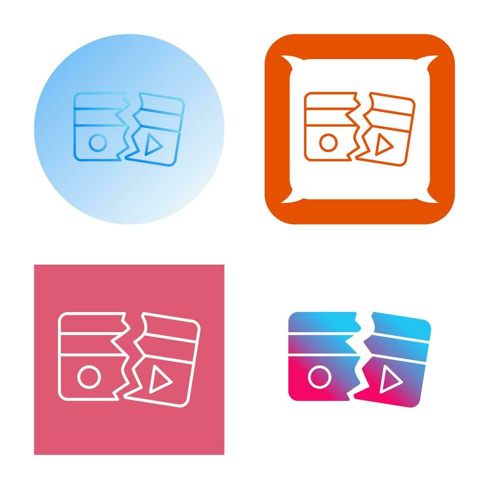 Broken Vector Icon