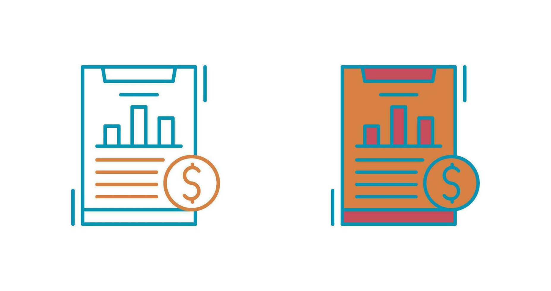 Financial Analytics Vector Icon