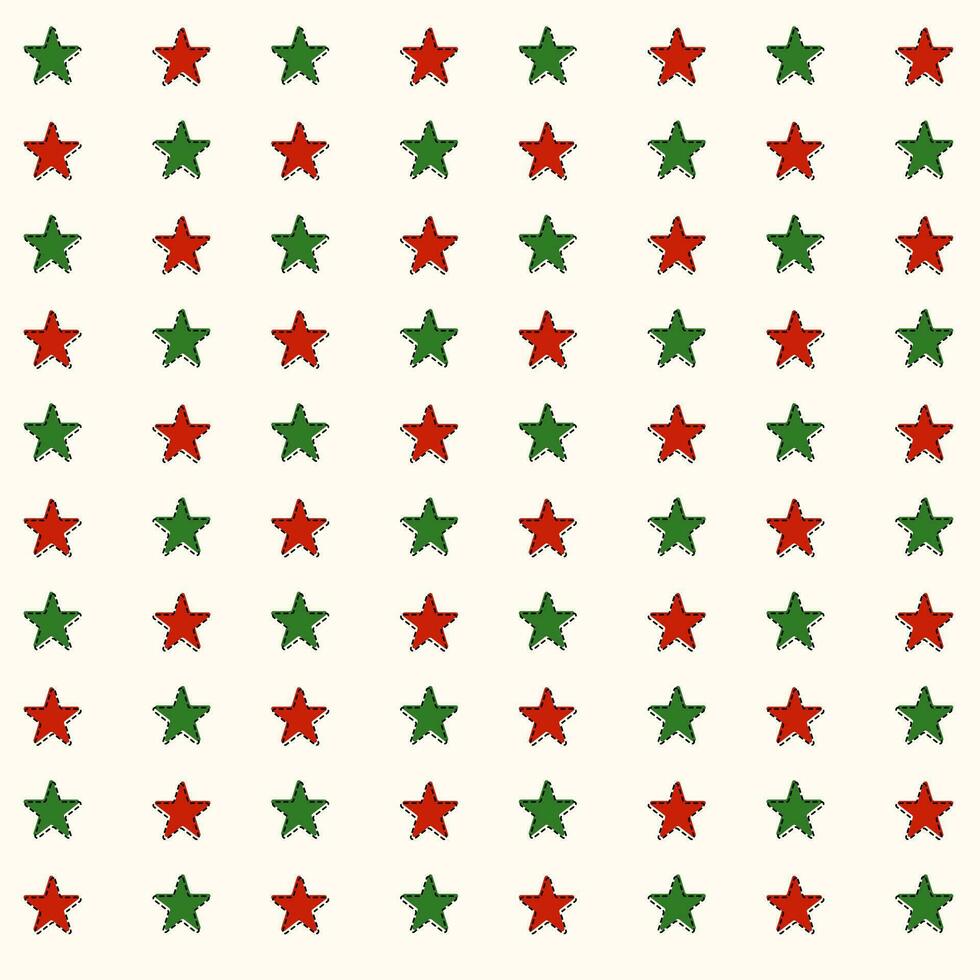 seamless pattern with christmas stars vector
