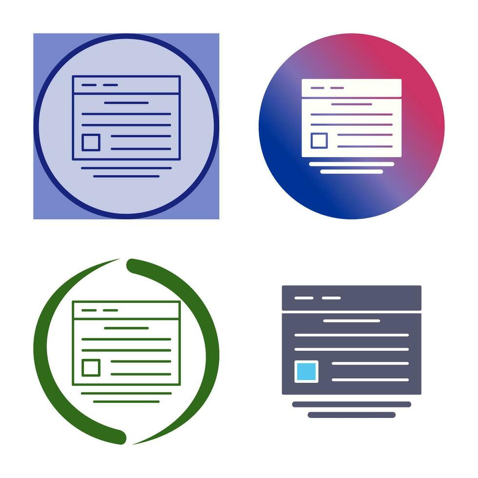 Website Vector Icon