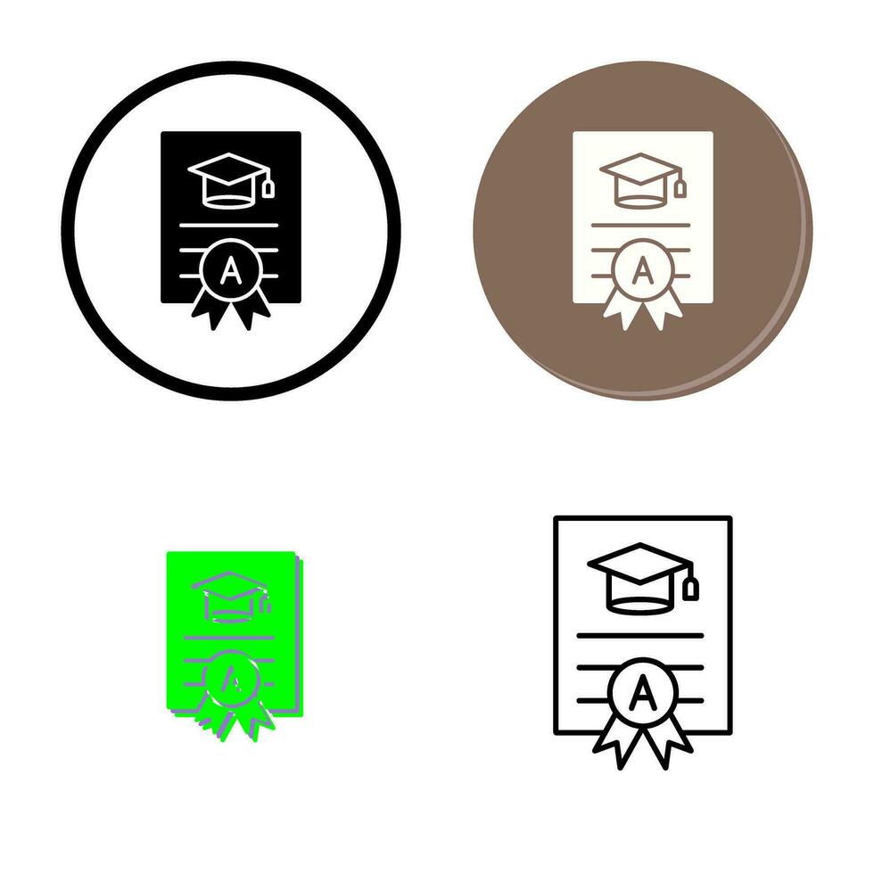 Report Card Vector Icon