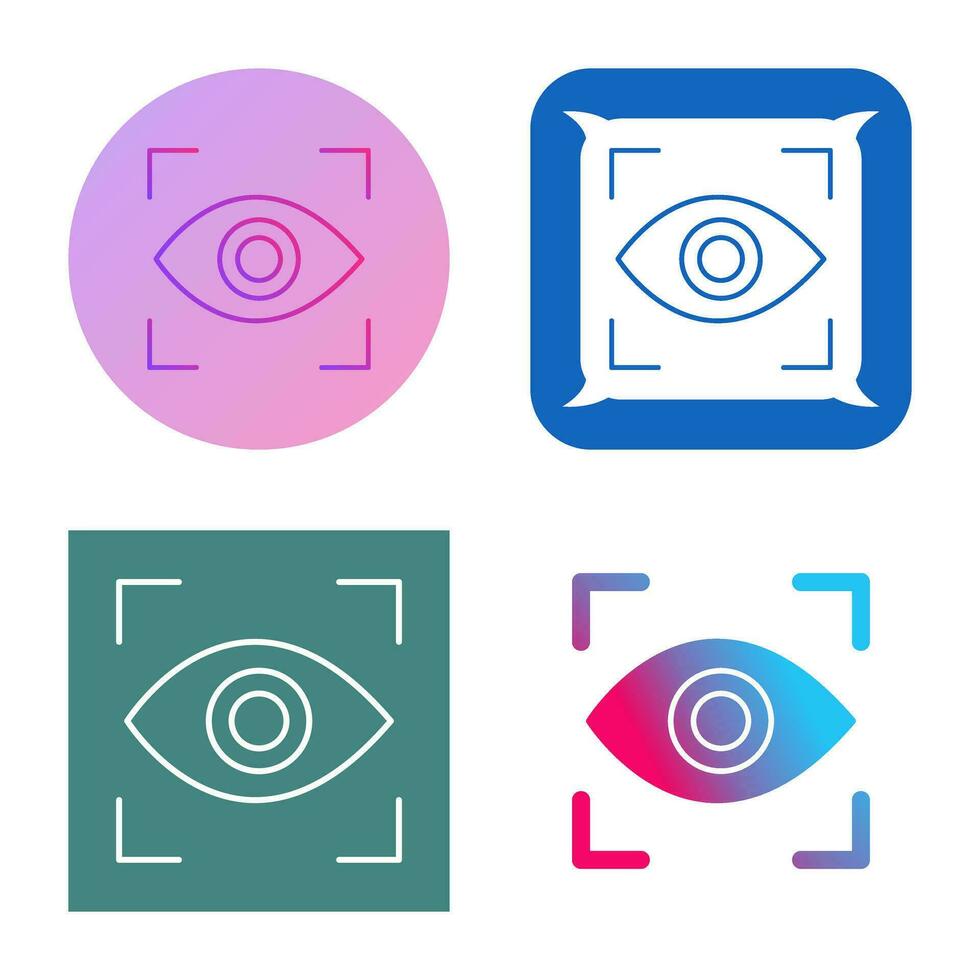 Eye Scan Vector Icon
