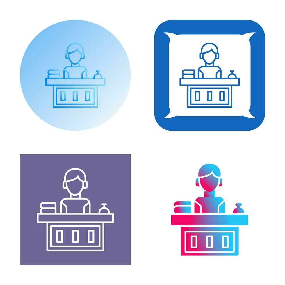 Office Reception Vector Icon