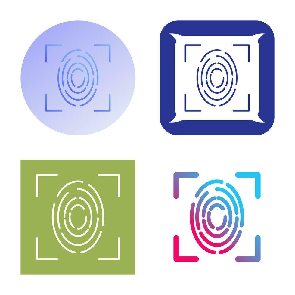 Fingerprint Vector Icon