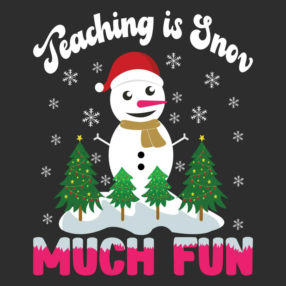 Christmas T-shirt Design vector