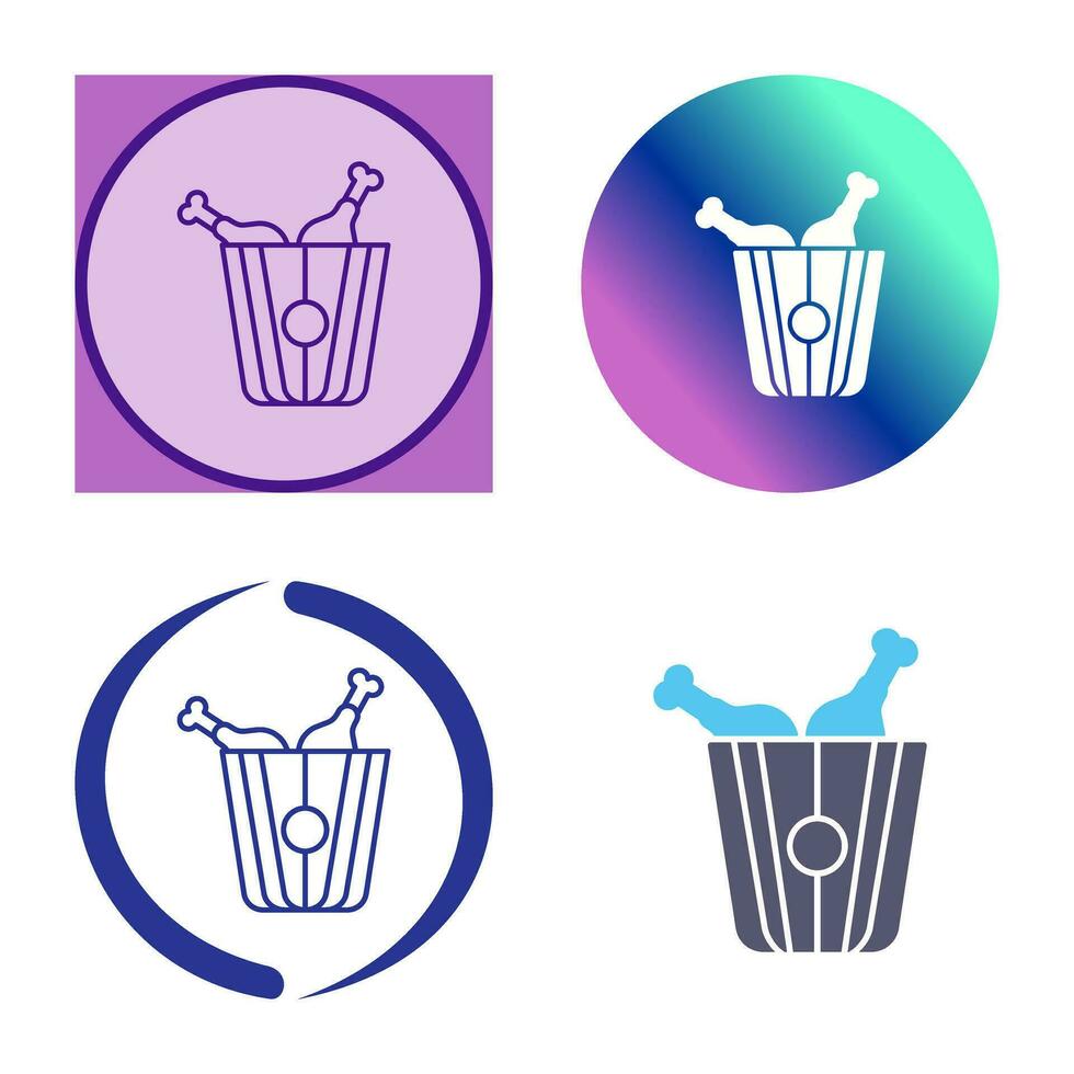 Fried Chicken Vector Icon