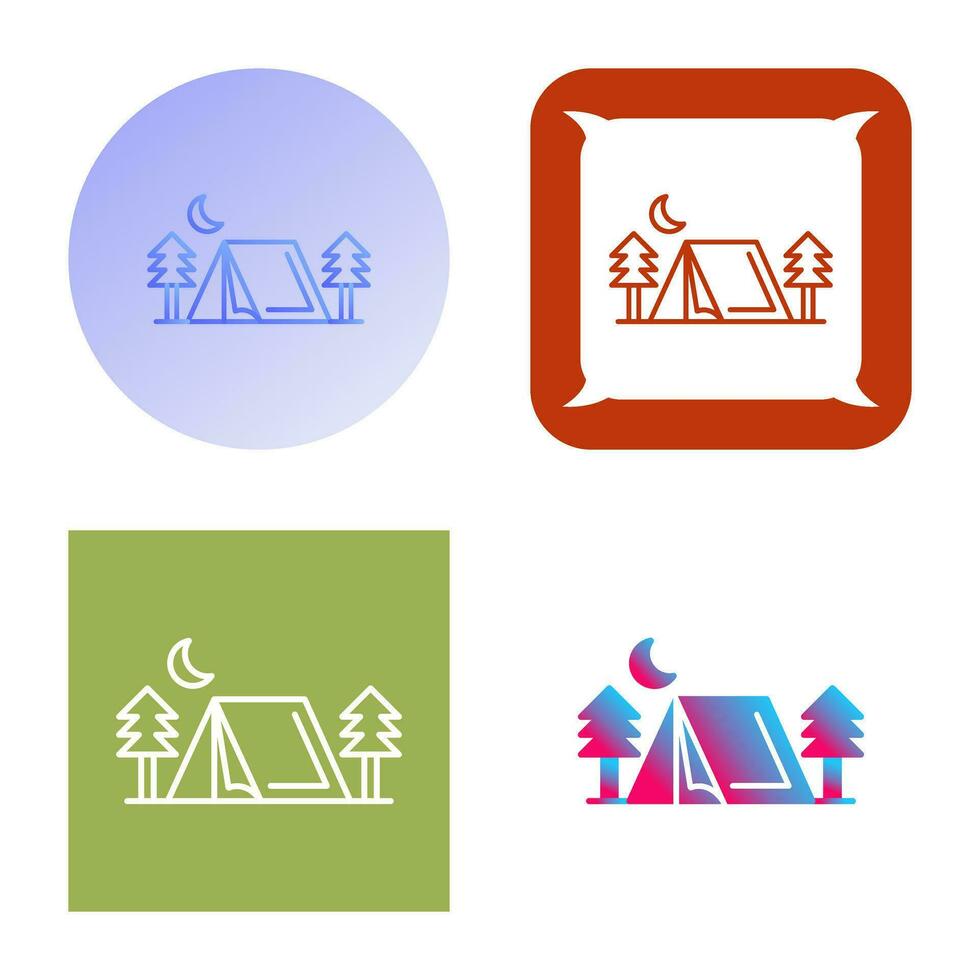 Tent Vector Icon