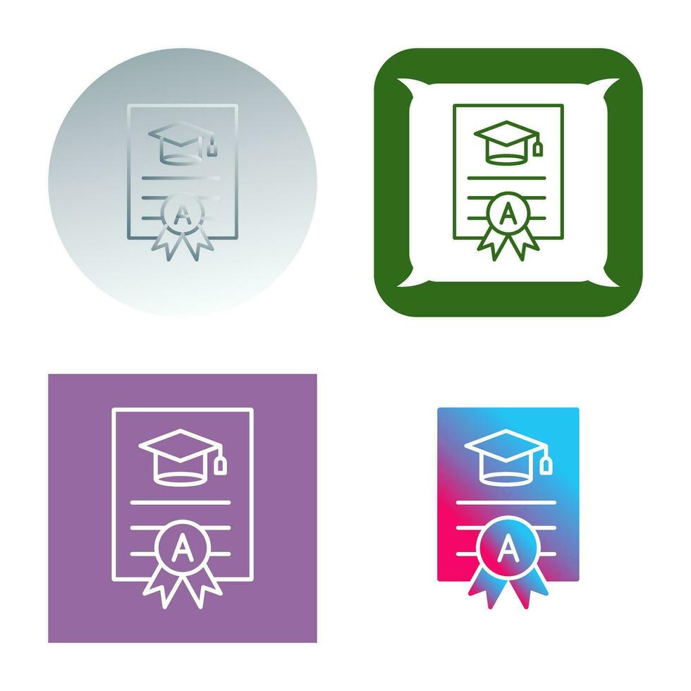 Report Card Vector Icon