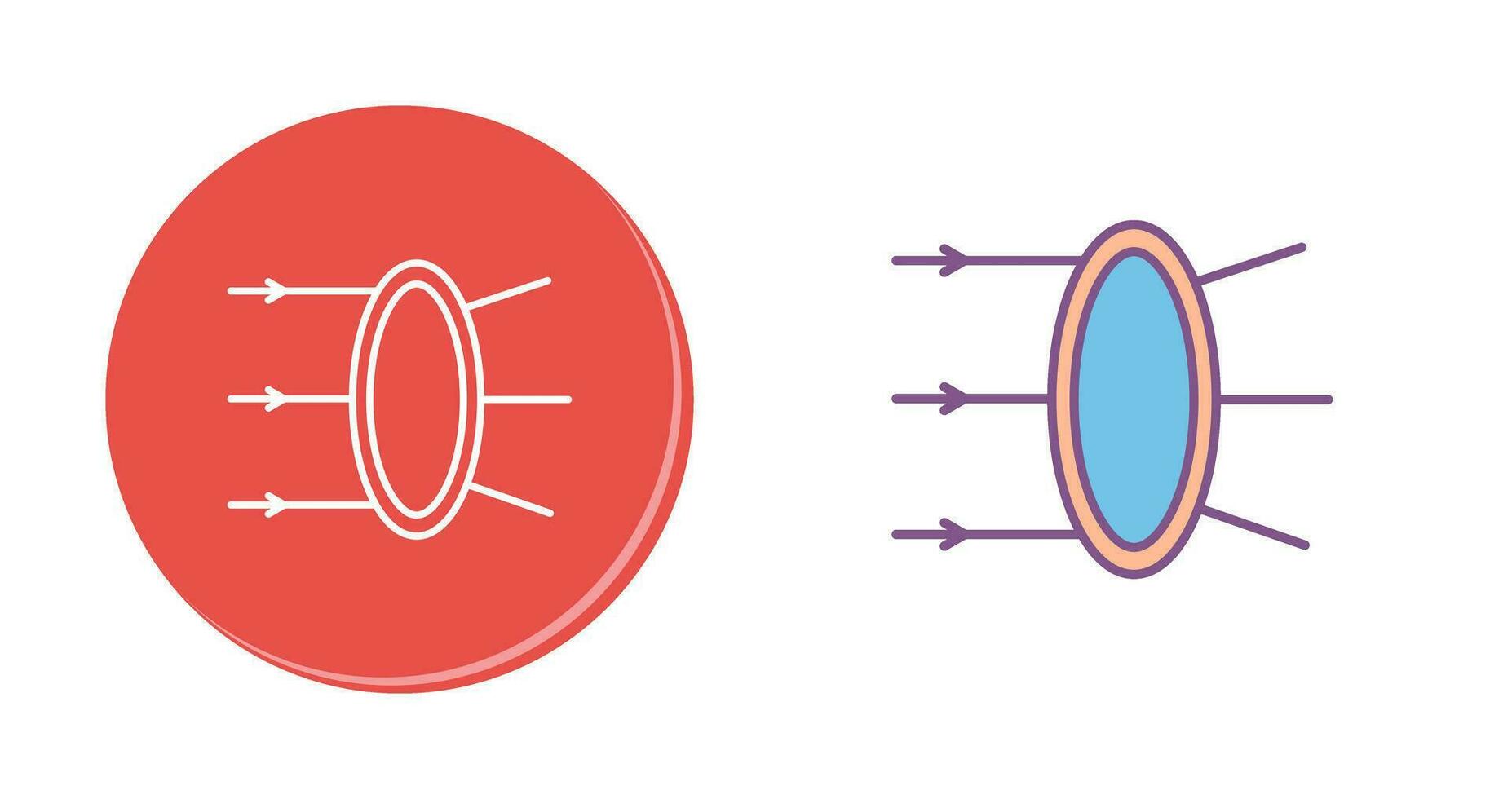 Refraction Vector Icon