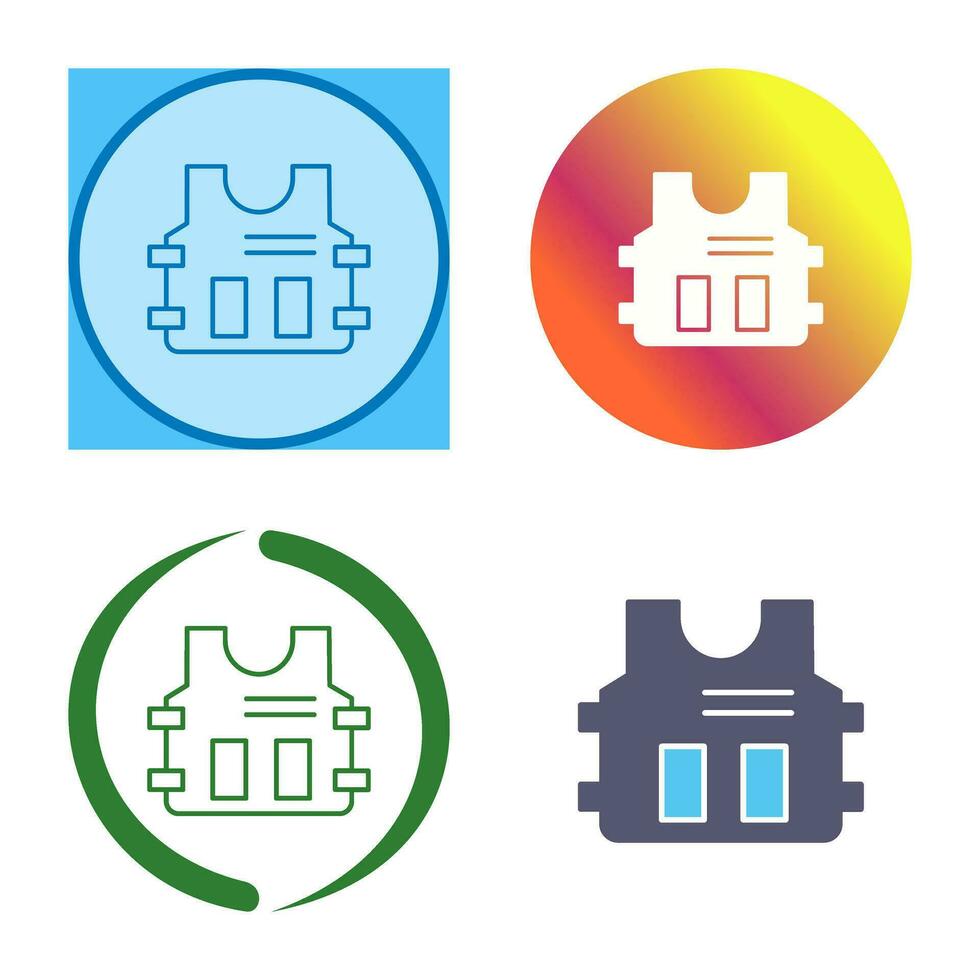 Police Vest Vector Icon