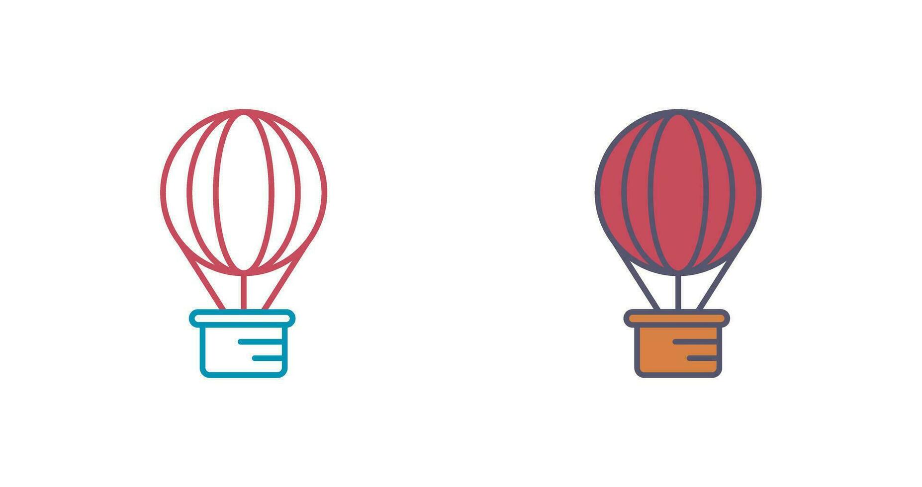 Hot Air Balloon Vector Icon