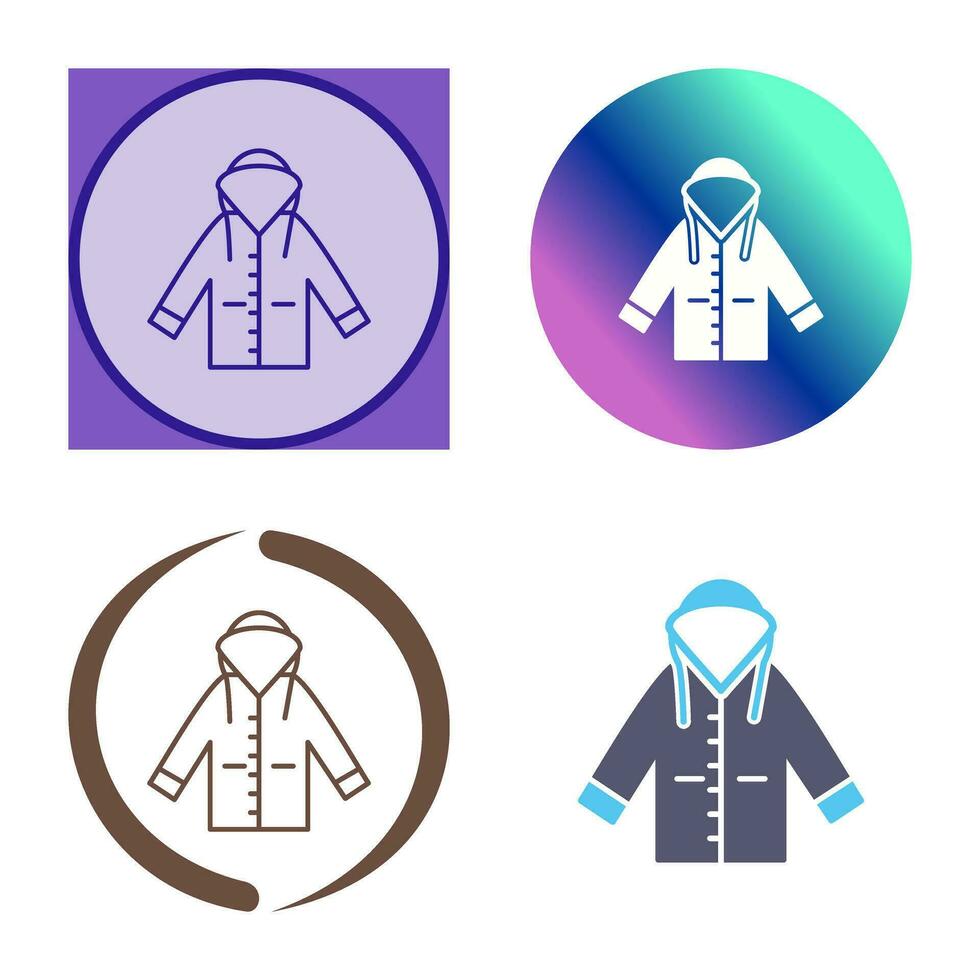 Raincoat Vector Icon