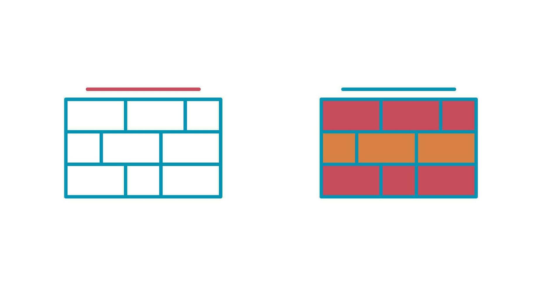 Brick wall Vector Icon