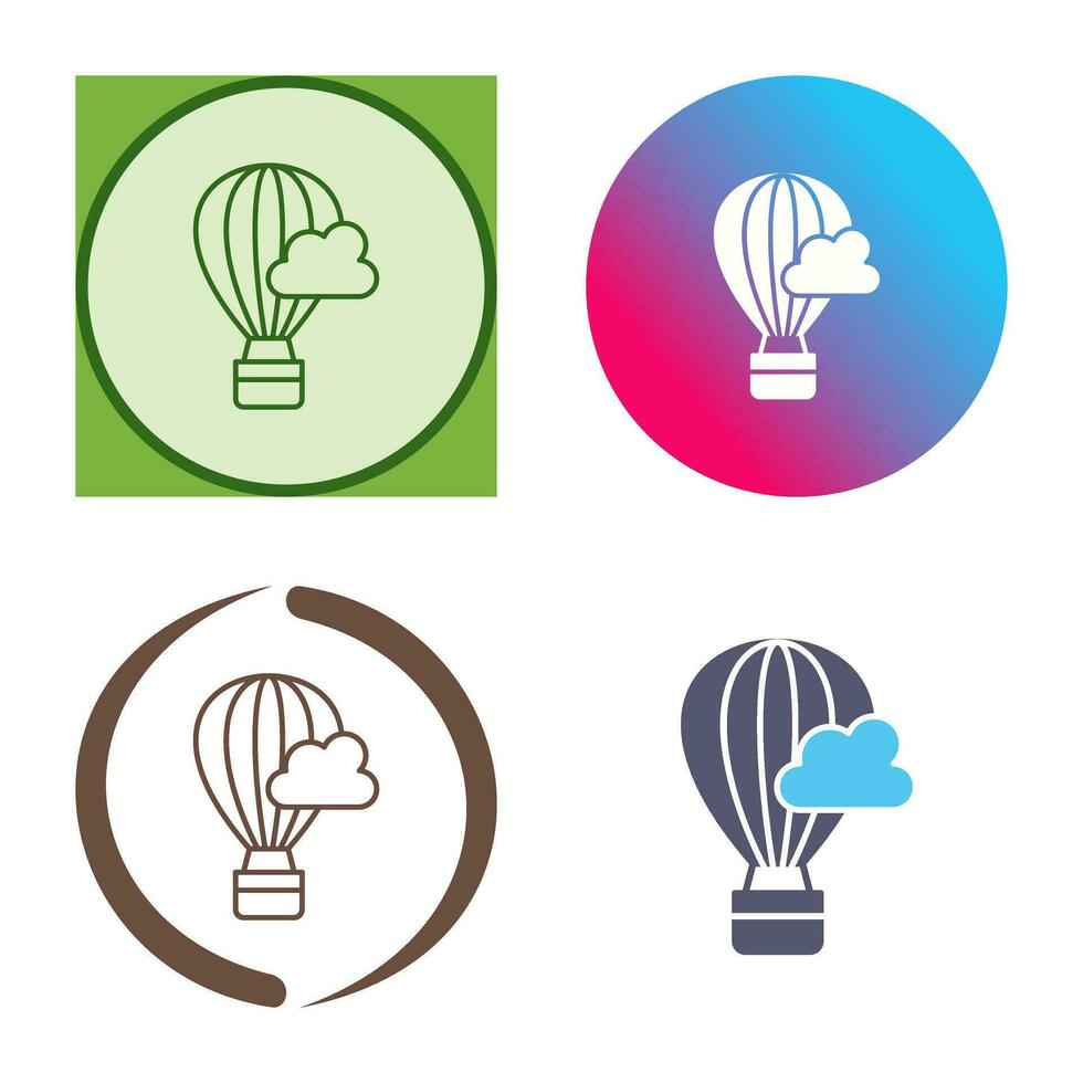 Hot Air Baloon Vector Icon