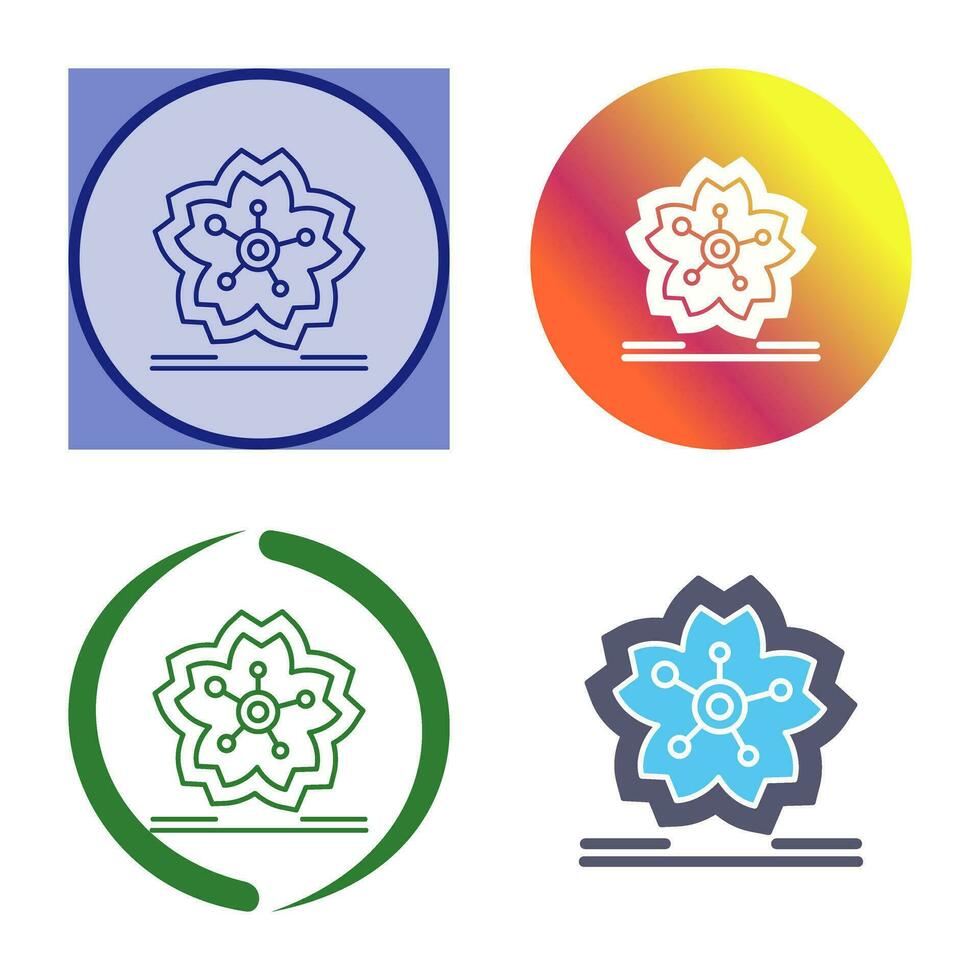 Cherry Blossom Vector Icon