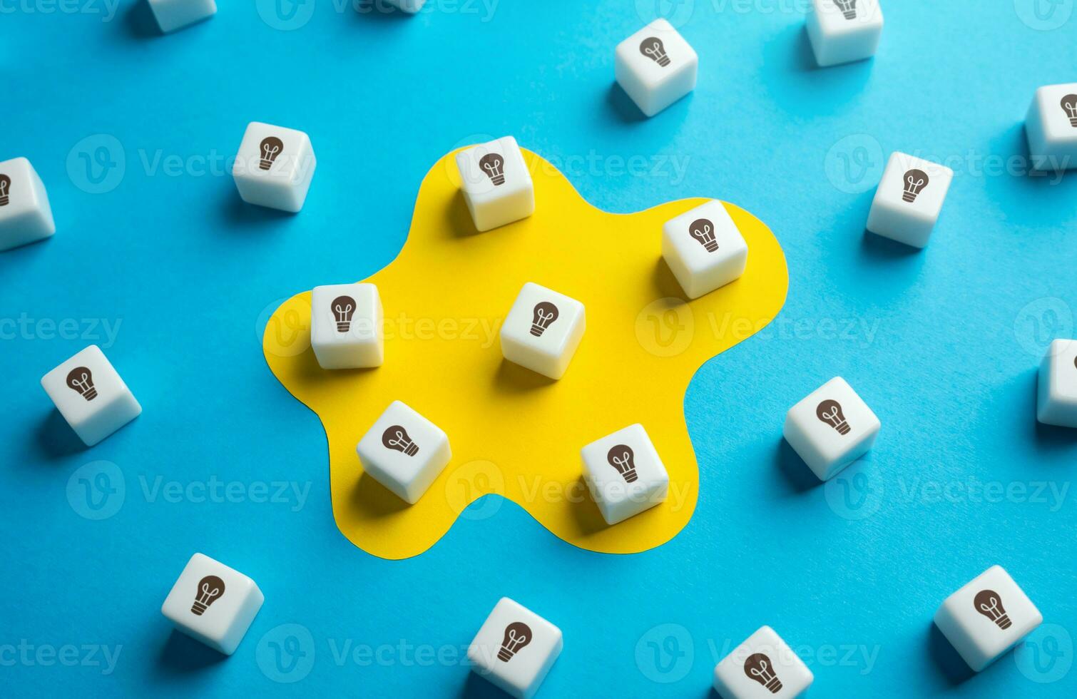 Collect patents, ideas and technologies. The concept of takeover of small technology companies by larger ones. Building chains of products and tools. Snake game concept. In search of inspiration. photo