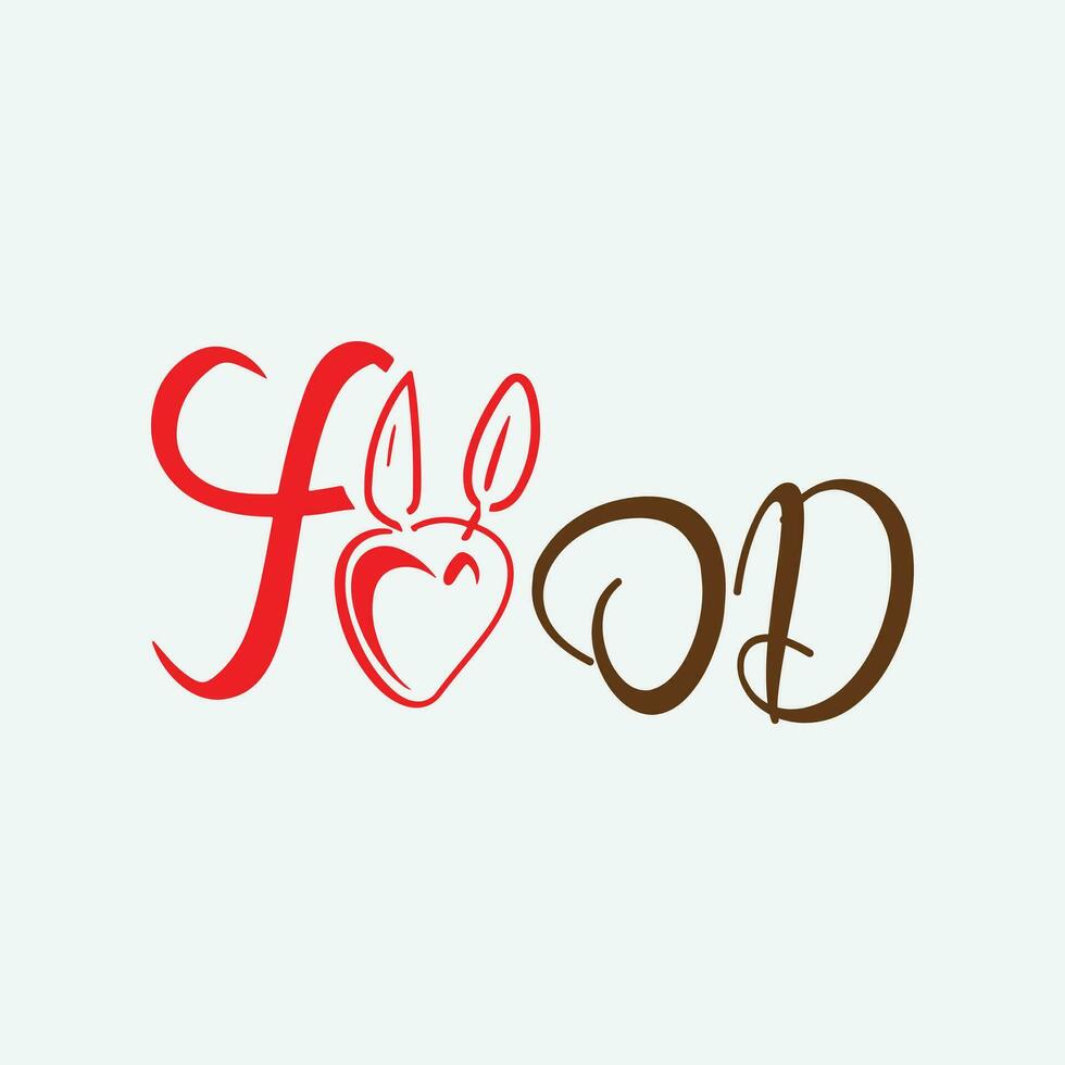 Food logo design vector