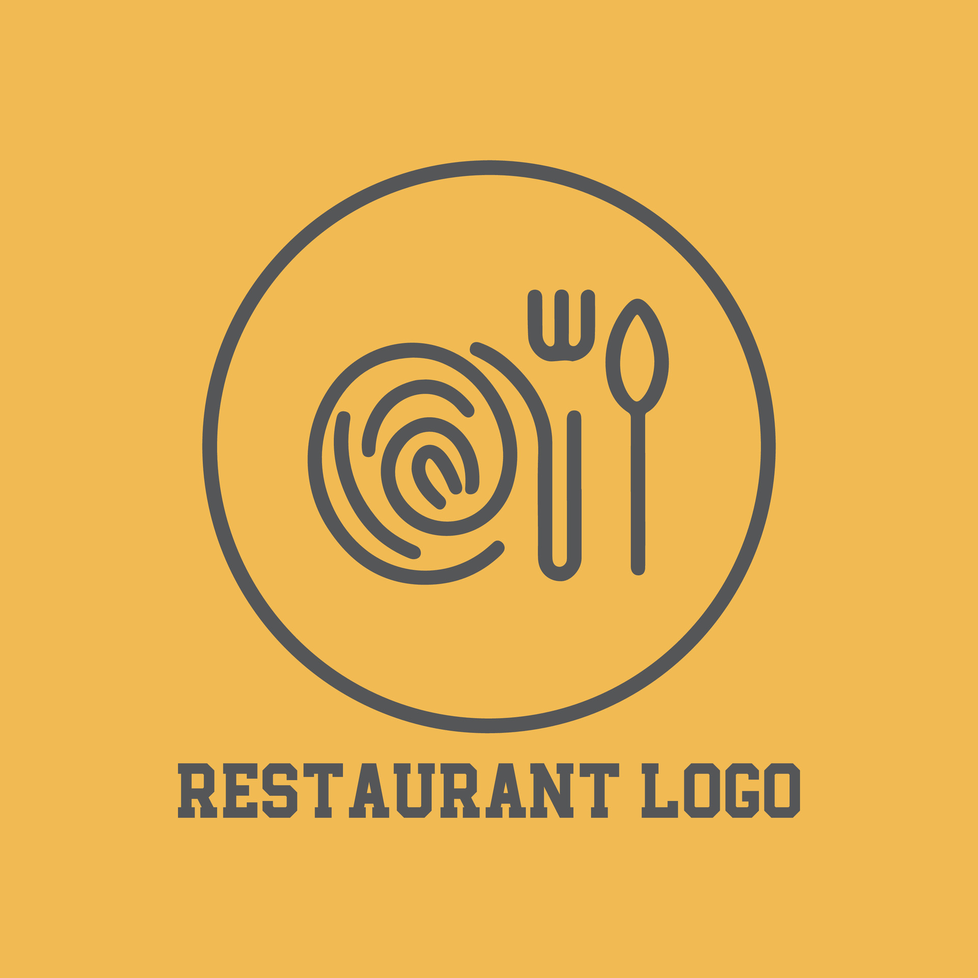 Food logo design 34542917 Vector Art at Vecteezy