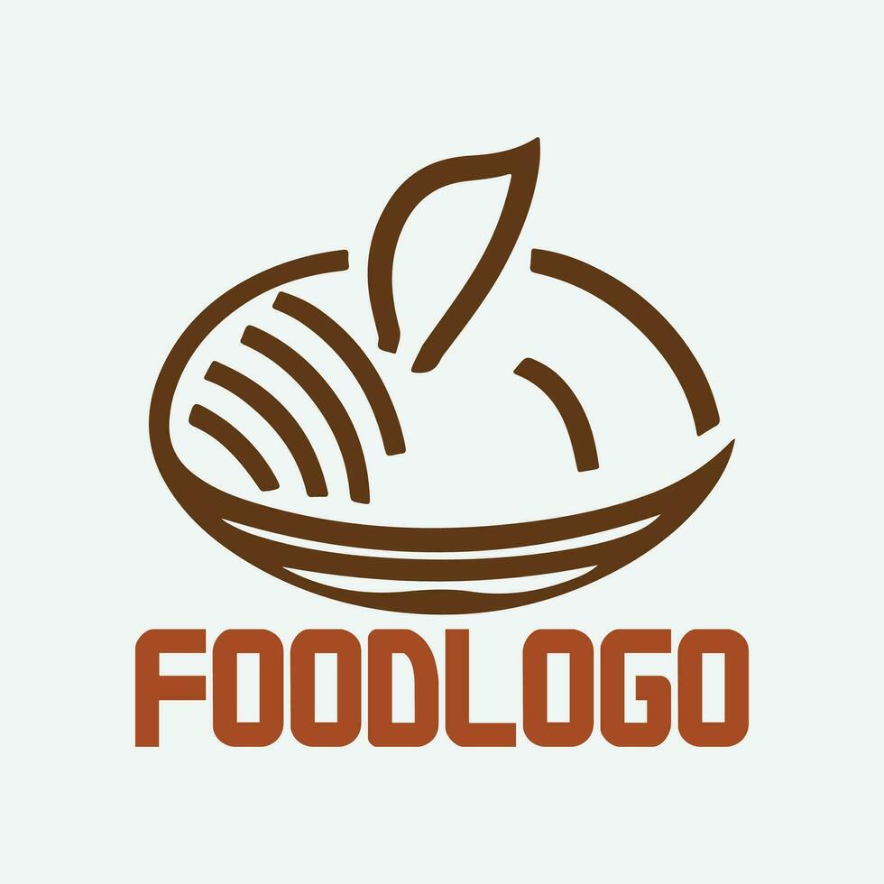 Food logo design vector