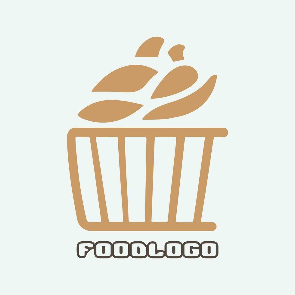 Food logo design vector