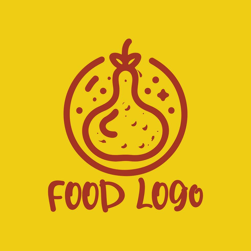 diseño de logotipo de comida vector