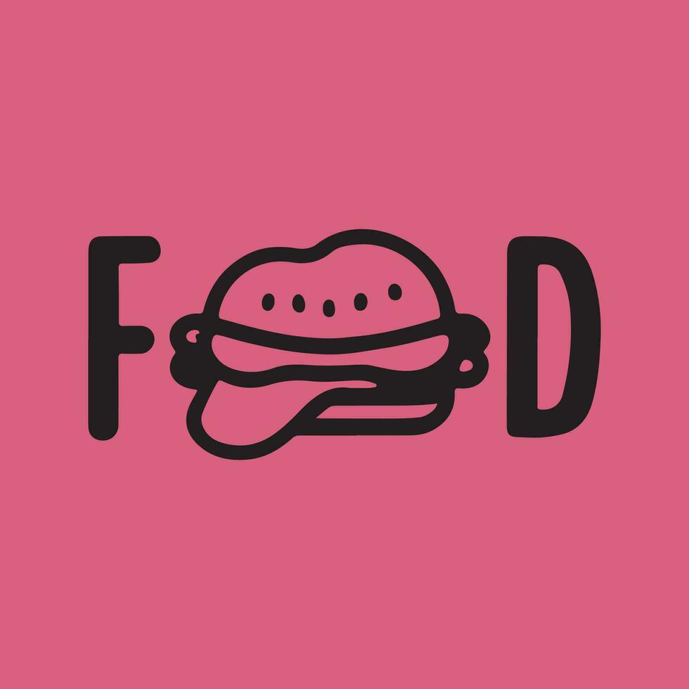 Food logo design vector