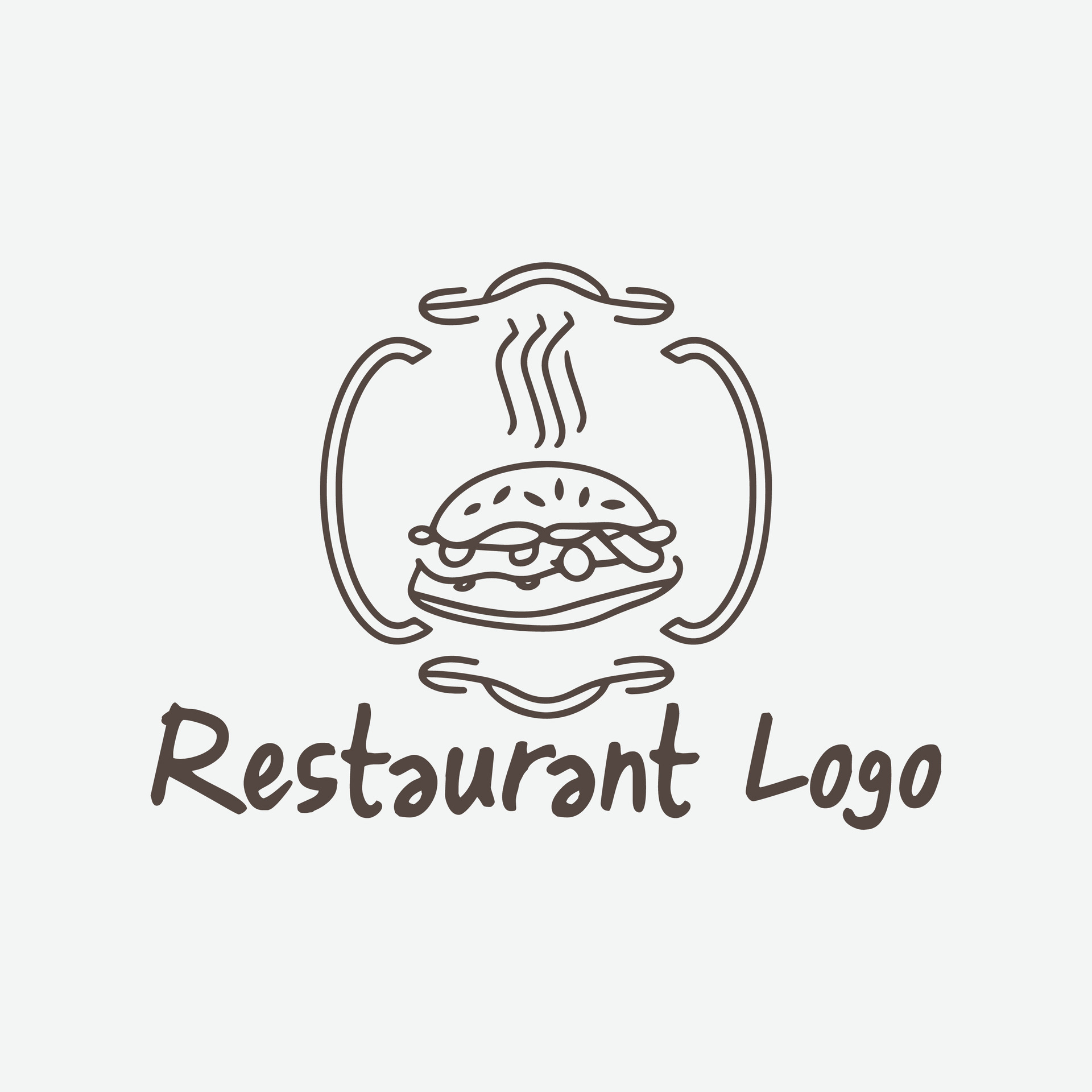 Food logo design 34542971 Vector Art at Vecteezy